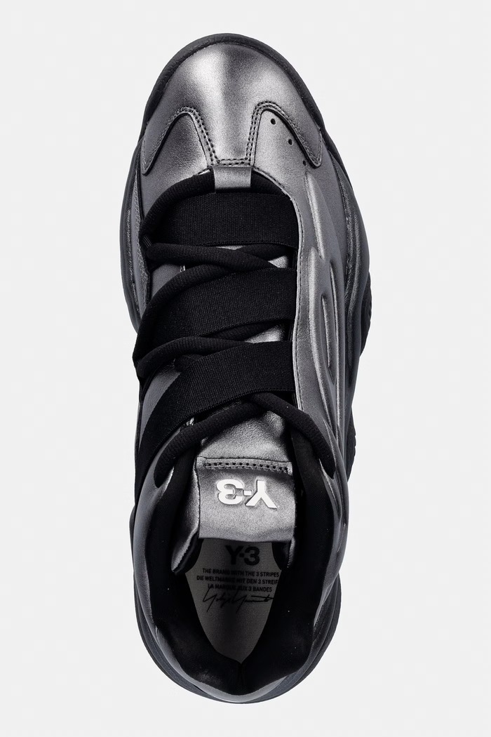 Y-3 MEGABALL кросівки чоловічі шкіряні срібний KI7795