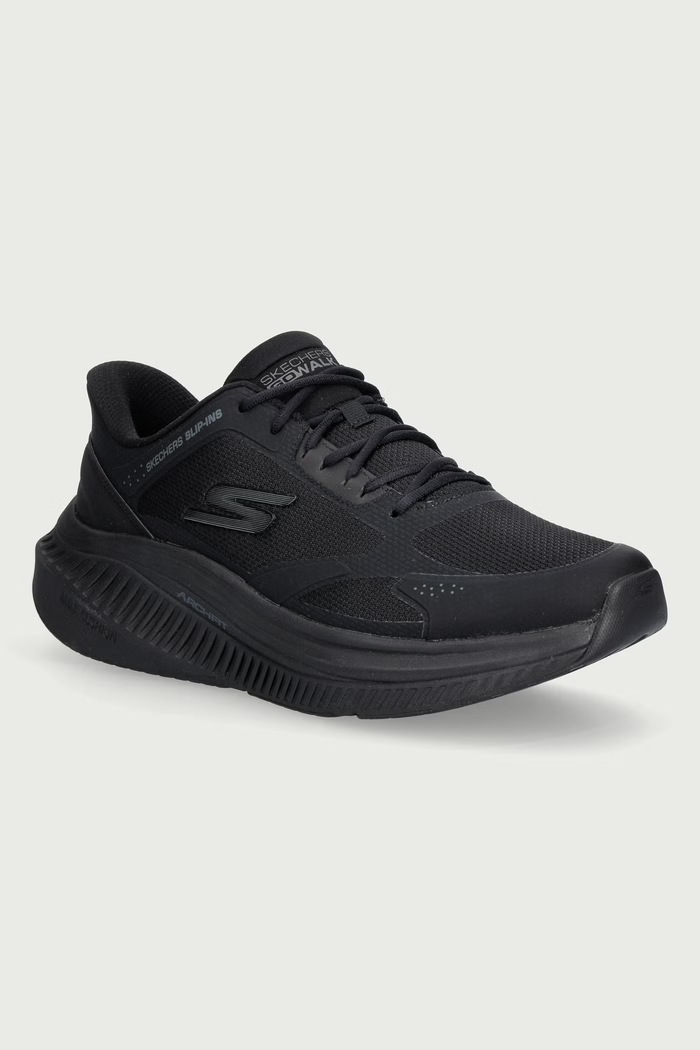 Skechers Sneakersy męskie GO WALK MAX CUSHIONING ARCH F czarny 216351