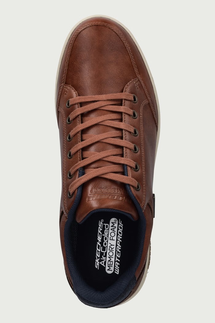 CAVELL - SPARKMAN sneakersy męskie Skechers 210944 brązowy