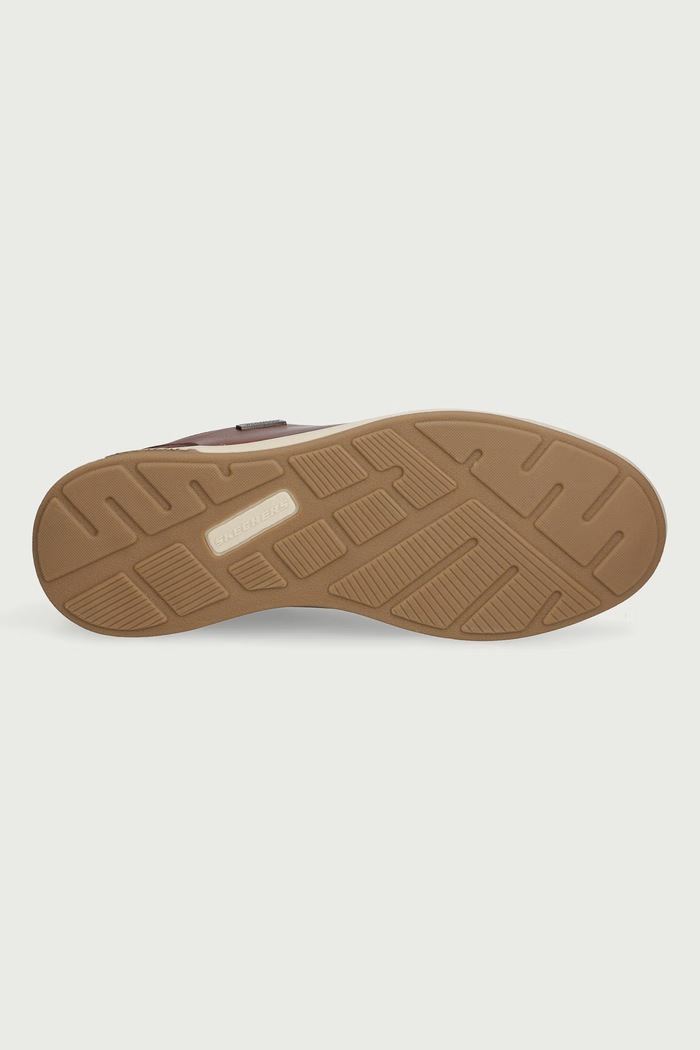 CAVELL - SPARKMAN sneakersy męskie Skechers brązowy 210944