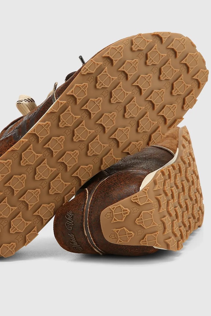 Obuwie Naked Wolfe Lightning sneakersy męskie skórzane Lightning.Brown brązowy