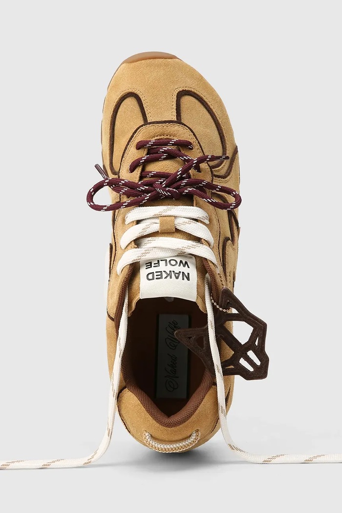Ace sneakersy męskie zamszowe Naked Wolfe beżowy Ace.Yellow.Taupe.Suede