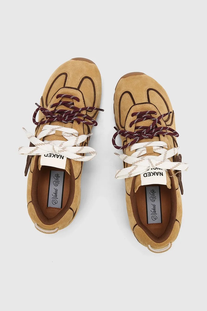 Ace sneakersy męskie zamszowe Naked Wolfe Ace.Yellow.Taupe.Suede beżowy