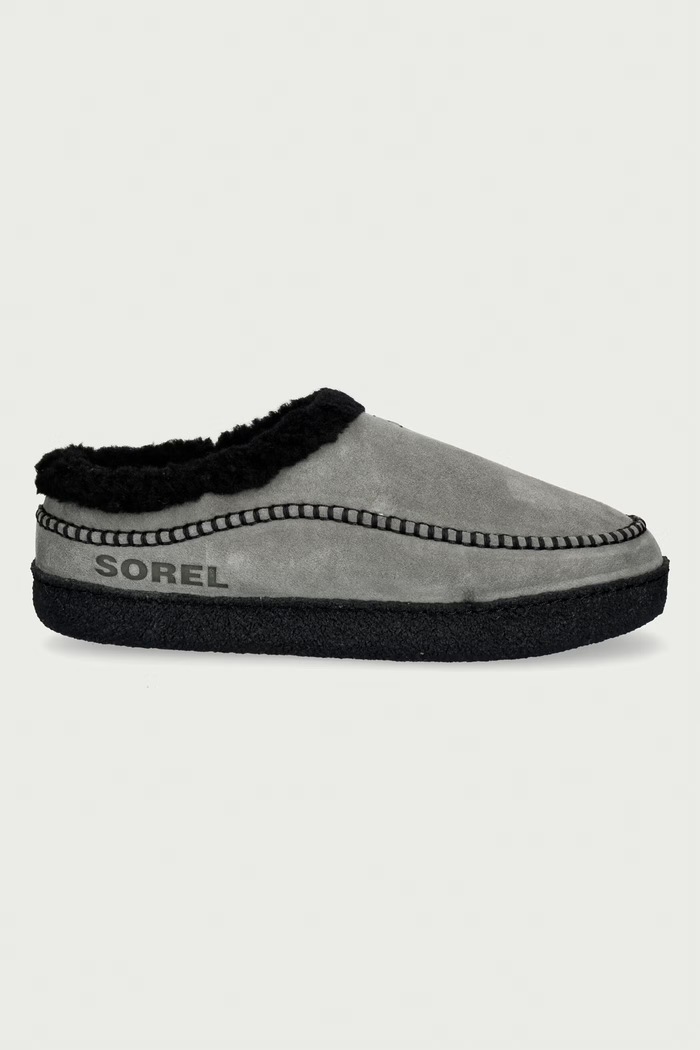 Sorel Kapcie męskie zamszowe LANNER RIDGE III 2176521052 szary AW26