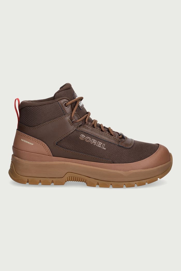 Sorel OUTING NW MID INSULATED sneakersy męskie 2167591242 brązowy AW26