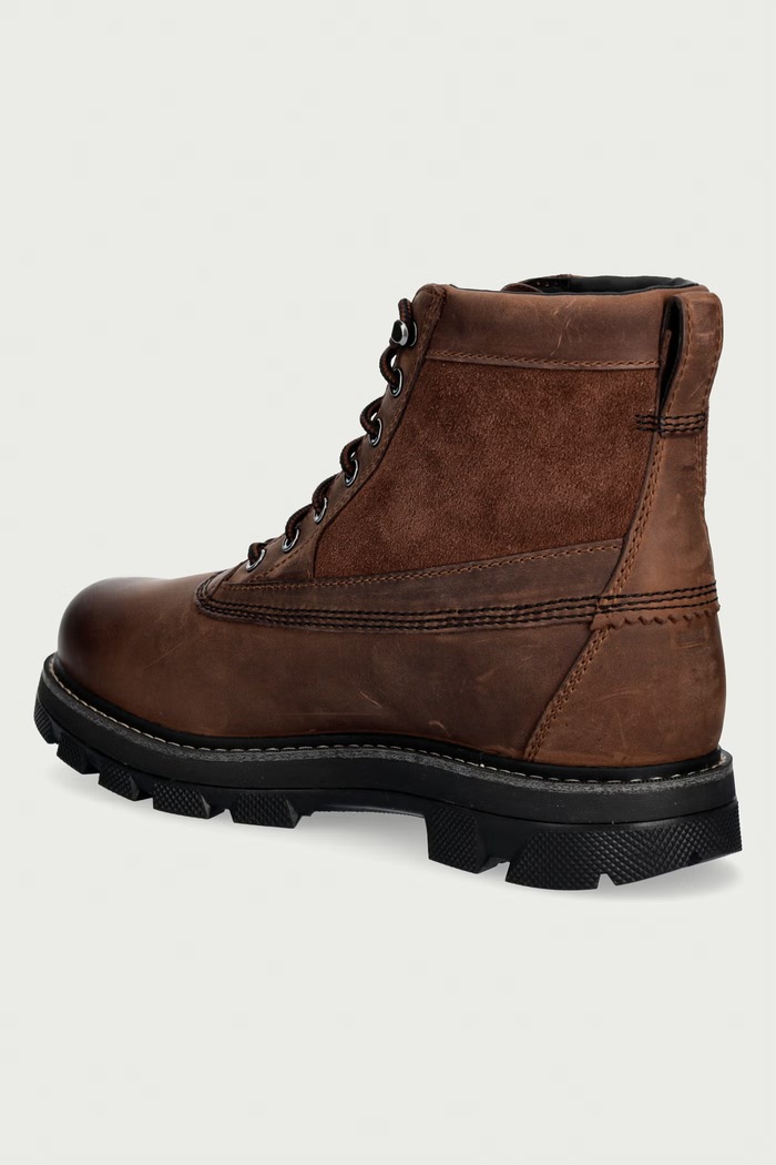 Obuwie Sorel Buty męskie nubukowe LARK-47 6-INCH WP BOOT 2181301256 brązowy
