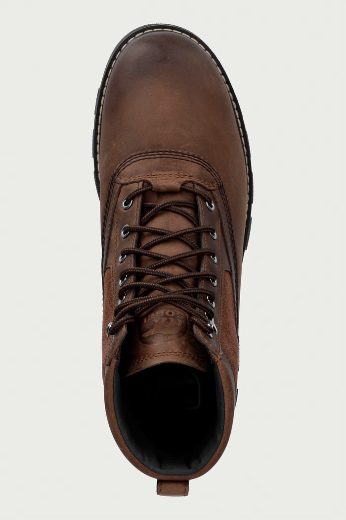 Buty męskie nubukowe LARK-47 6-INCH WP BOOT Sorel 2181301256 brązowy