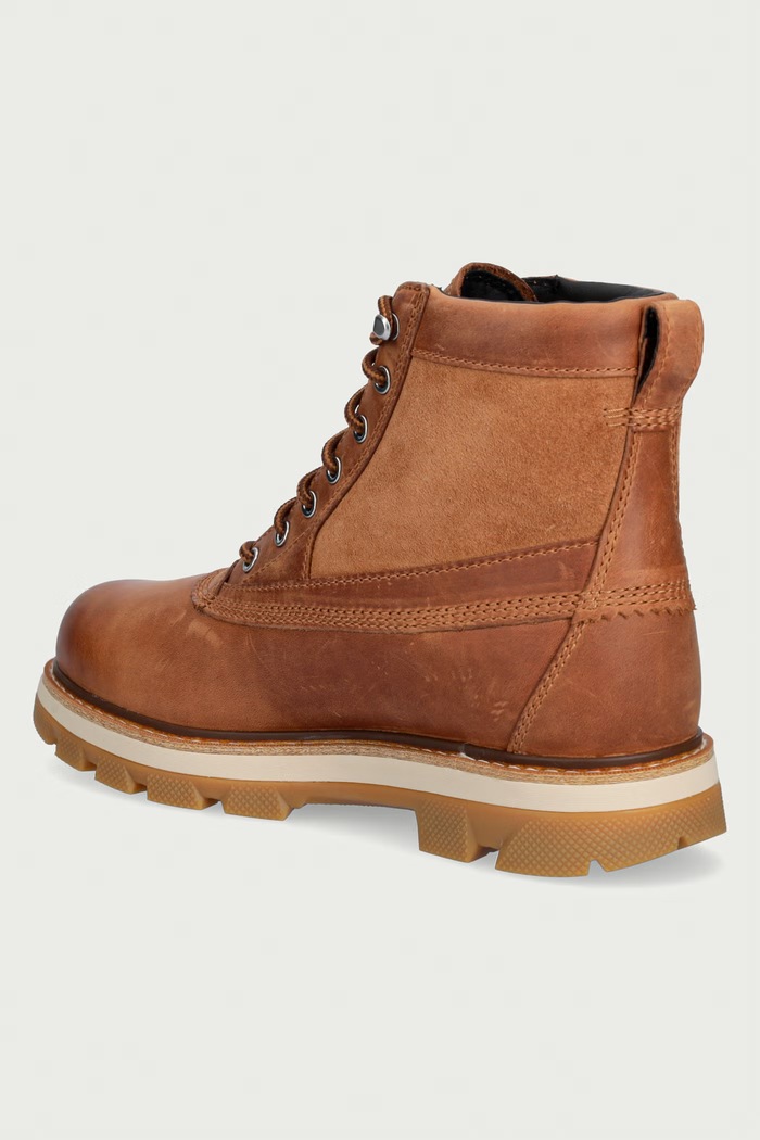 Obuwie Sorel Trapery męskie skórzane LARK-47 BOOT WP 2181301242 brązowy