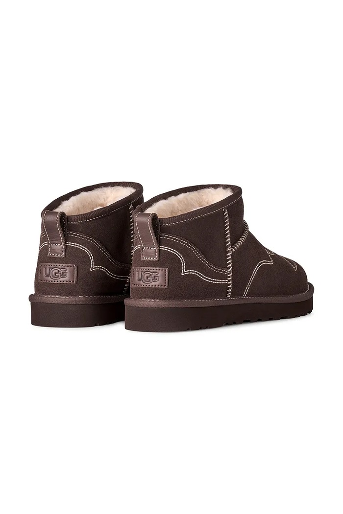 Παπούτσια UGG M Classic Ultra Mini Western μπότες χιονιού Ανδρικές σουέτ 1182290.BCDR καφέ