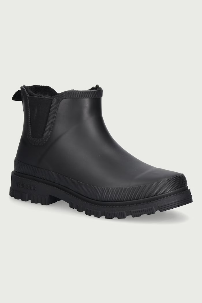 Verbenas Gumene čizme za muškarce LUKA FUR SMOOTH crna 9502181199.BLACK