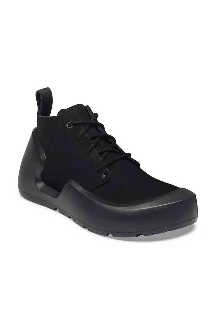 Birkenstock Reykjavik Mid Lace LENB półbuty męskie nubukowe 1033051 czarny AW26
