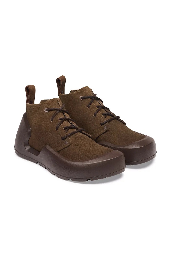 Shoes Birkenstock Reykjavik Mid Lace LENB dress shoes men's nubuck 1033045 brown