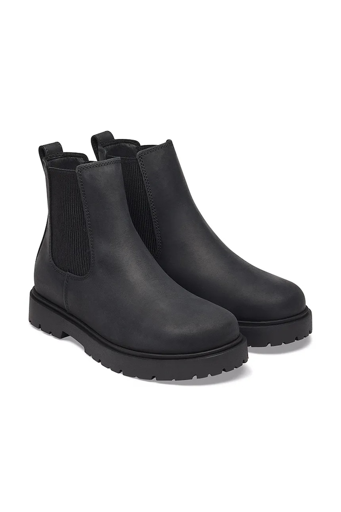 Obuwie Birkenstock Highwood Slip On Mid LEOI sztyblety męskie skórzane 1033118 czarny
