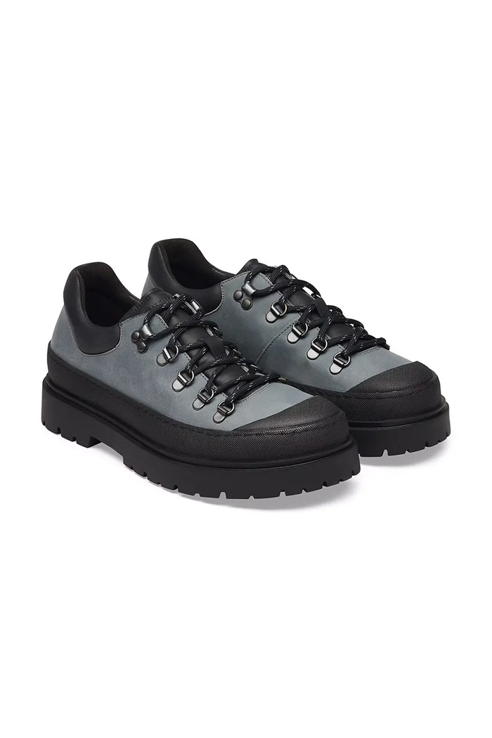 Обувь Birkenstock Prescott Lace Low LEOI полуботинки для мужчин нубуковые 1032844 голубой