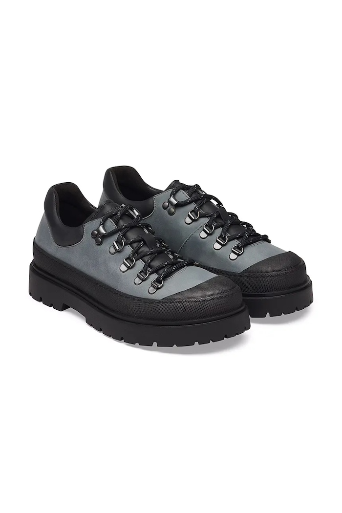 Обувь Birkenstock Prescott Lace Low LEOI полуботинки для мужчин нубуковые 1032844 голубой