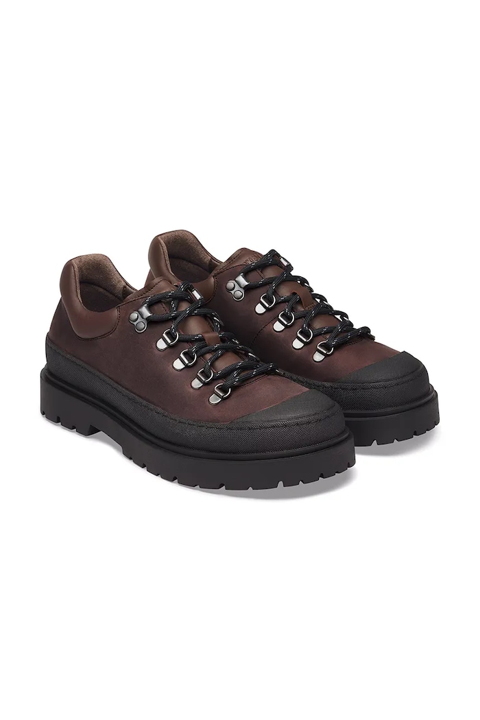 Обувь Birkenstock Prescott Lace Low LEOI полуботинки мужские кожаные 1032826 коричневый