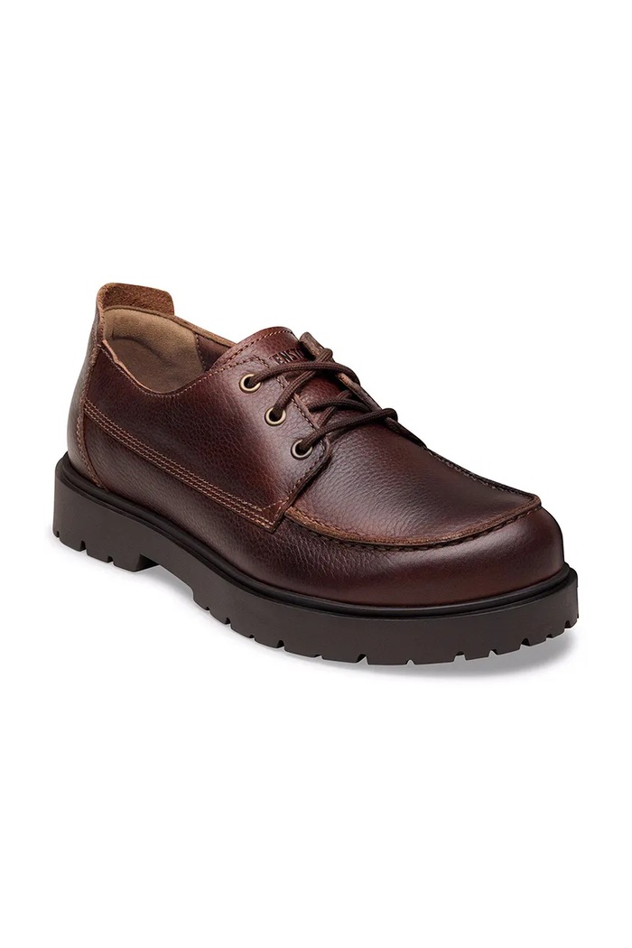 Birkenstock Highwood Moc Lace Low LENA poltopánky pánske kožené 1031875 hnedá AW26