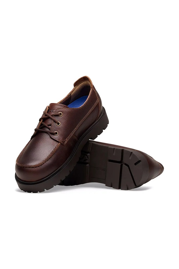 Birkenstock Highwood Moc Lace Low LENA poltopánky pánske kožené hnedá 1031875