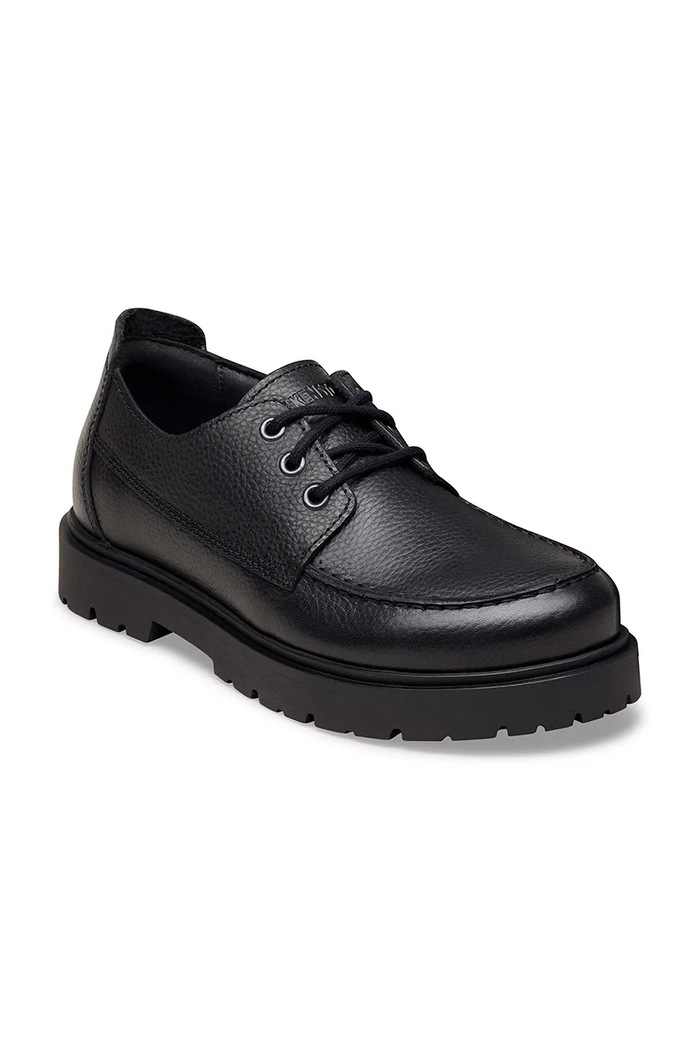 Birkenstock Highwood Moc Lace Low LENA poltopánky pánske kožené 1031547 čierna AW26
