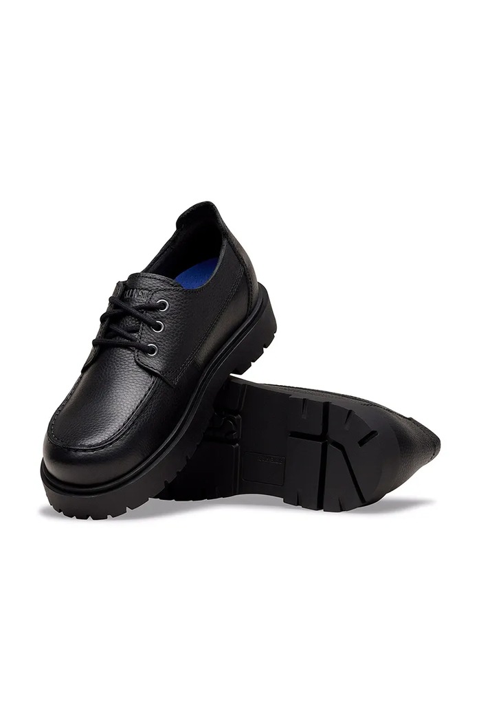 Birkenstock Highwood Moc Lace Low LENA poltopánky pánske kožené čierna 1031547