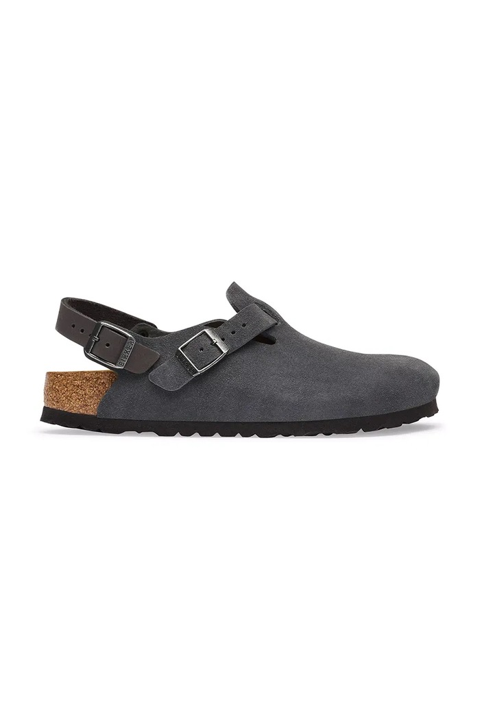 Birkenstock Tokio LEVE sandály pánské semišové šedá 1032400