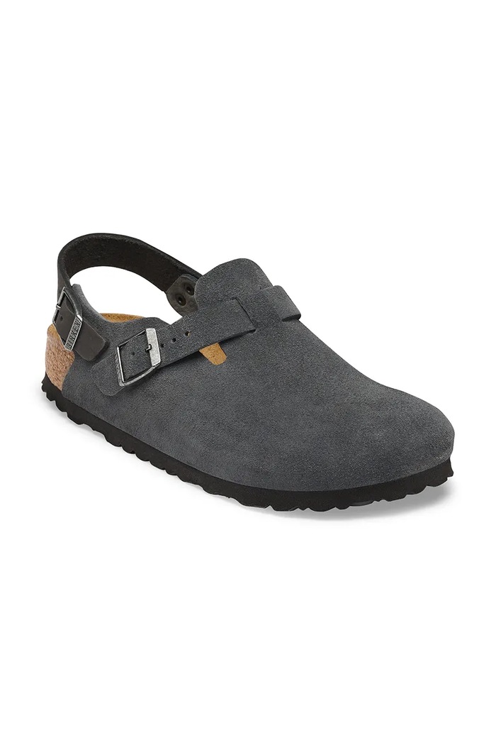 Birkenstock Tokio LEVE sandały męskie zamszowe 1032400 szary AW26