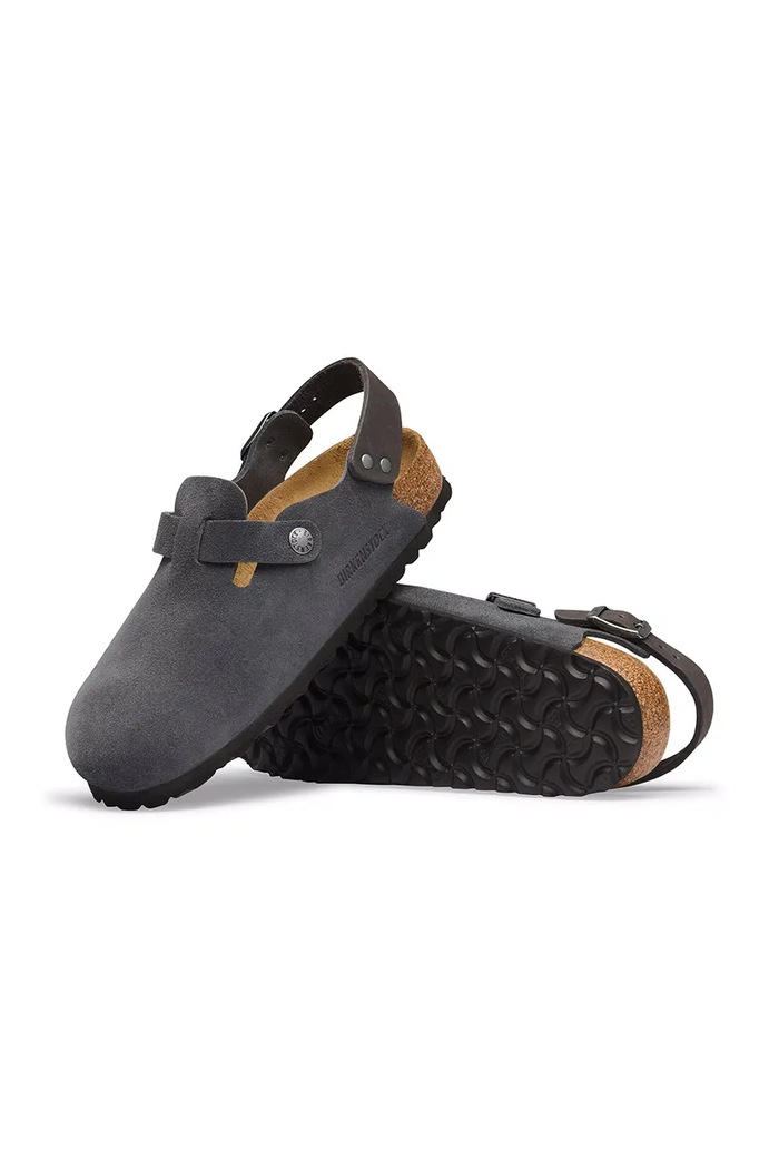 Birkenstock Tokio LEVE sandály pánské semišové šedá 1032400