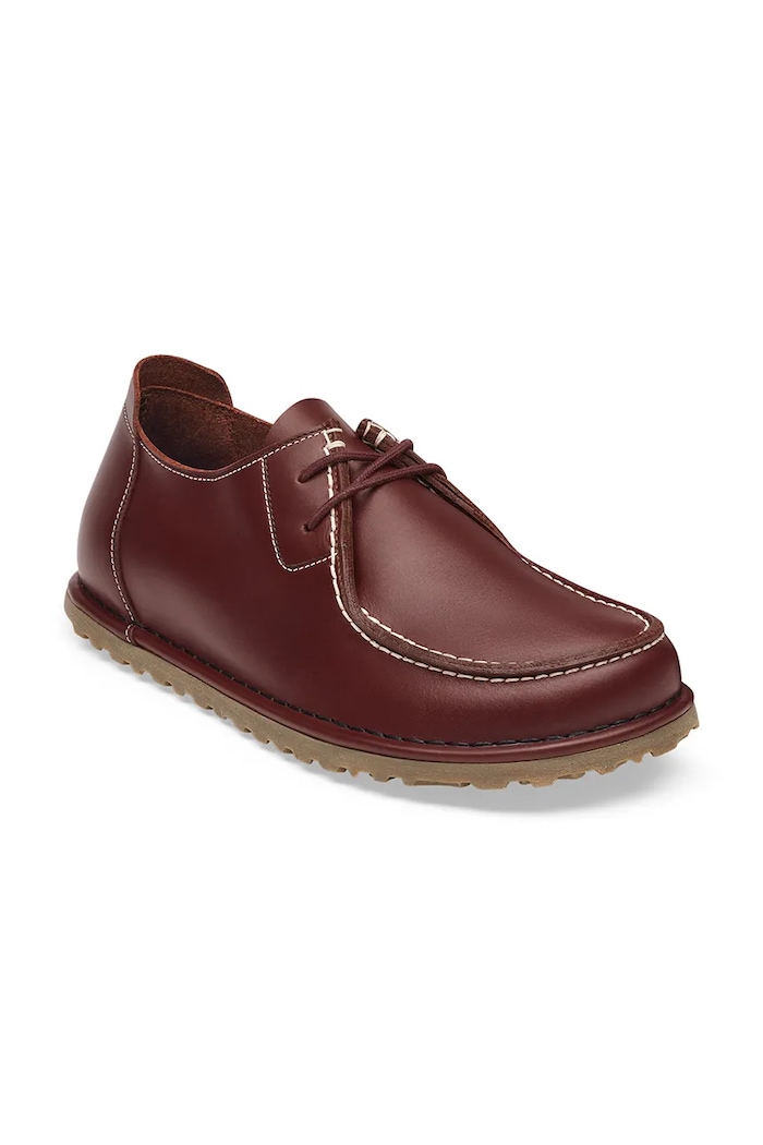 Birkenstock Utti Lace Workwear LENA обувки мъжки от кожа 1032688 бордо AW26