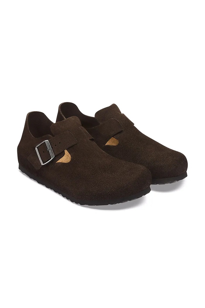 Обувки Birkenstock London LEVE обувки мъжки от велур 1032810 кафяв