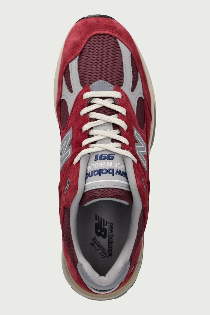 Made in UK sneakersy męskie New Balance U991RS2 czerwony