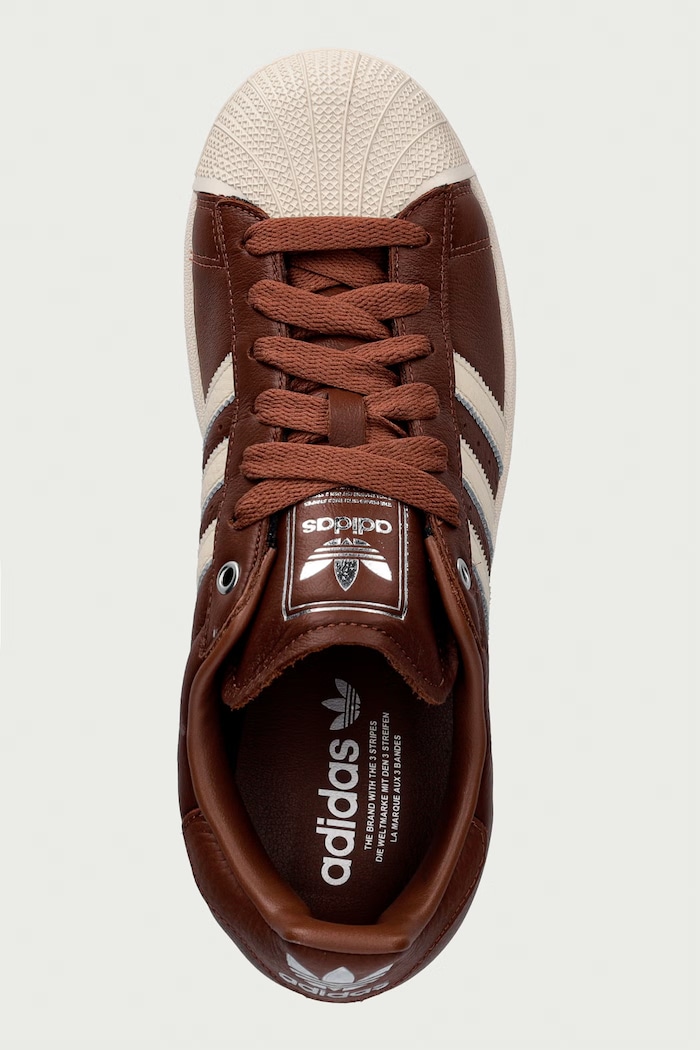 Superstar II sneakers Ανδρικά δερμάτινα adidas Originals KK4724 καφέ