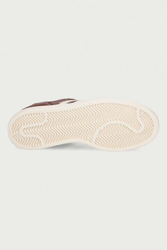 Superstar II sneakers Ανδρικά δερμάτινα adidas Originals καφέ KK4724