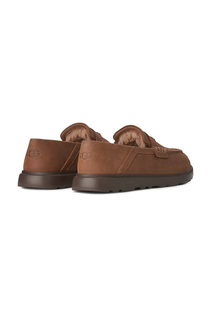 Obuv UGG Loafery pánske nubukové M Shep Penny Loafer 1187432.CHE hnedá
