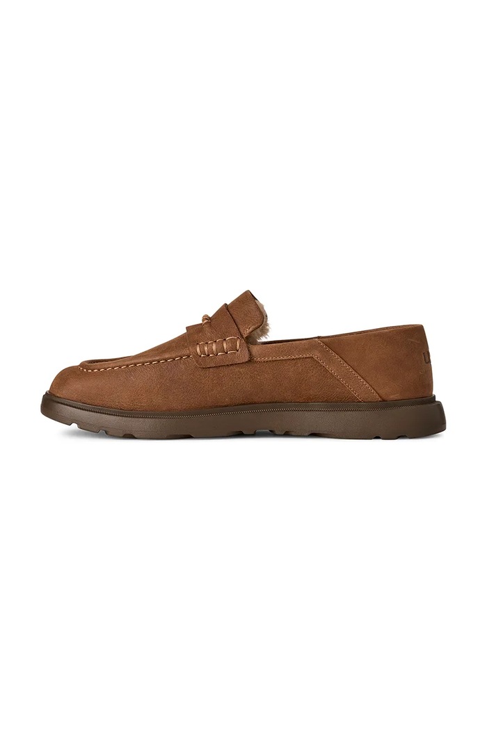 Loafery pánske nubukové M Shep Penny Loafer UGG 1187432.CHE hnedá