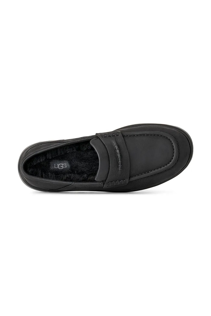 Loafery pánske nubukové M Shep Penny Loafer UGG čierna 1187432.BLK