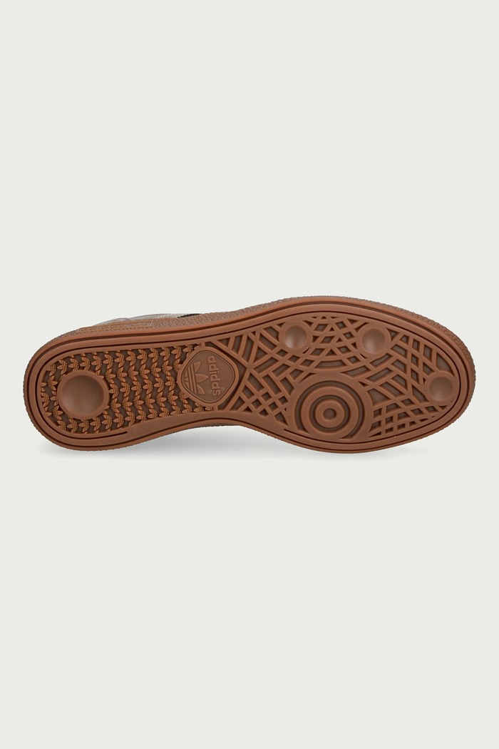 Handball Spezial sneakersy damskie nubukowe adidas Originals brązowy KJ9852