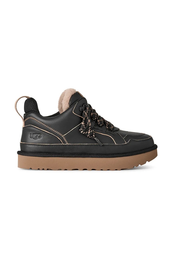 UGG M Lowmel Contrast sneakers pánske kožené čierna 1180592.BKMP