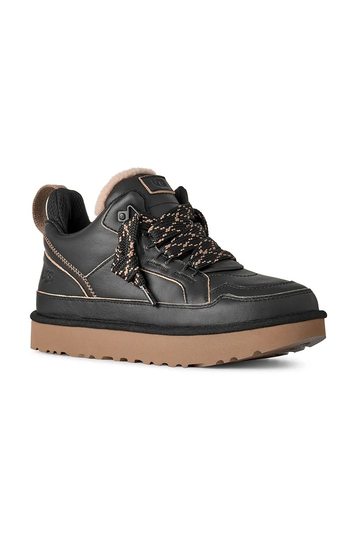 UGG M Lowmel Contrast sneakers pánske kožené 1180592.BKMP čierna AW26