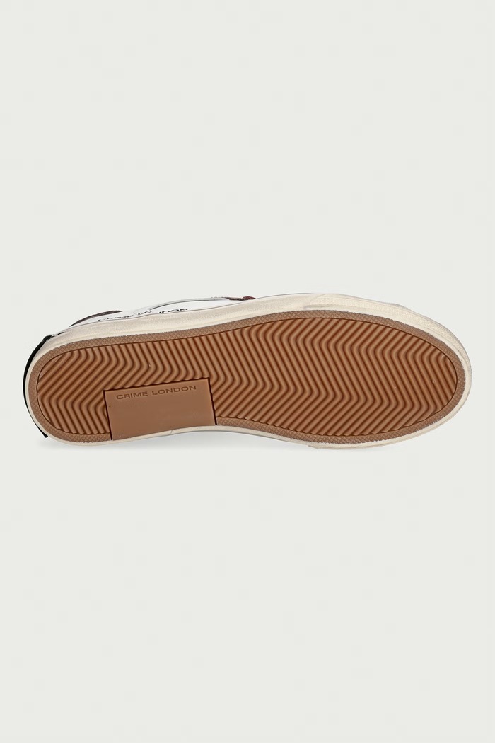 Crime London DECONSTRUCTED sneakers ανδρικά δερμάτινα 10074AA9.10 λευκό