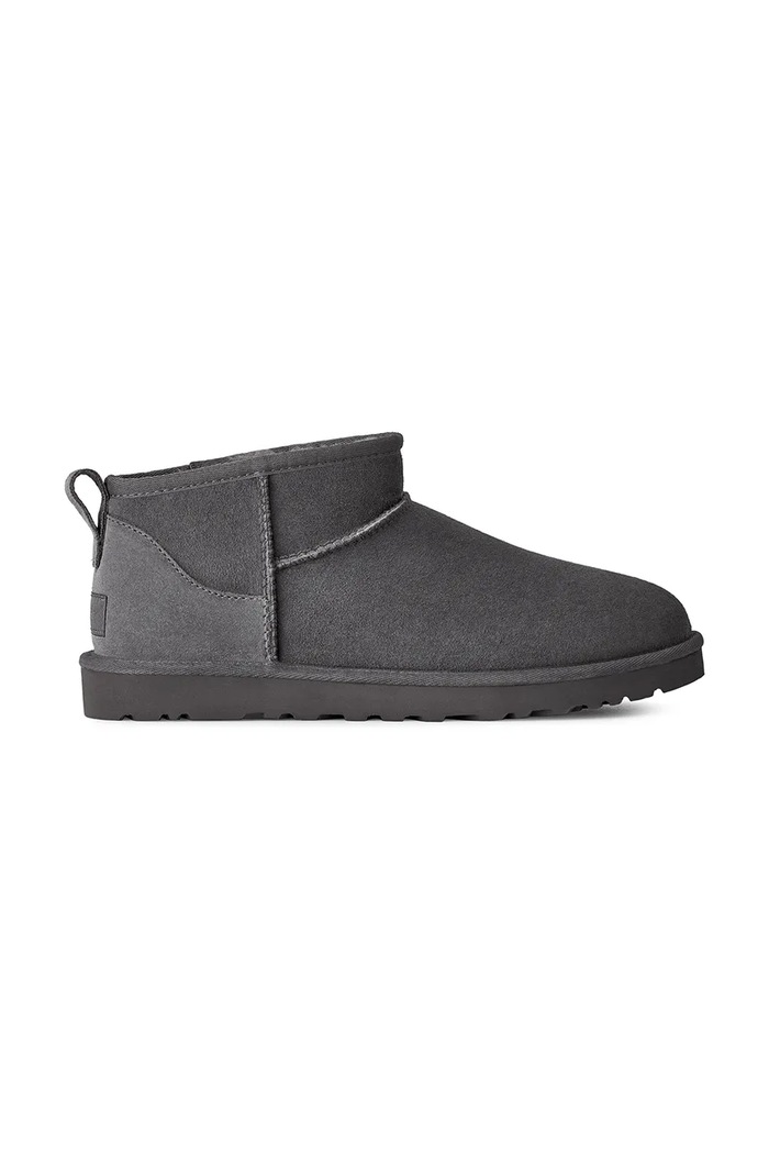 UGG Μπότες χιονιού ανδρικές σουέτ M Classic Ultra Mini γκρί 1137391.DGRY