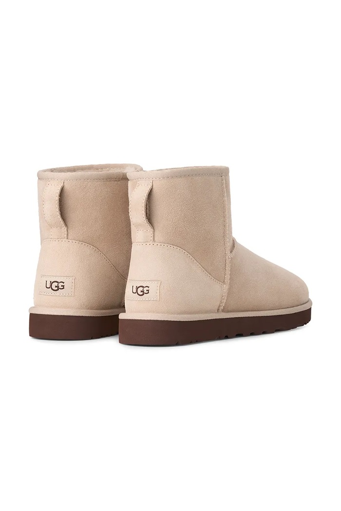 Obuća UGG M Classic Mini zimske čizme za žene od brušene kože 1002072.MNL bež