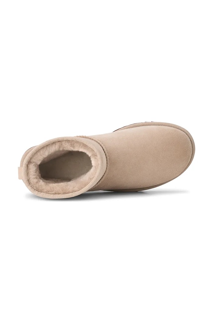 M Classic Mini zimske čizme za žene od brušene kože UGG bež 1002072.MNL