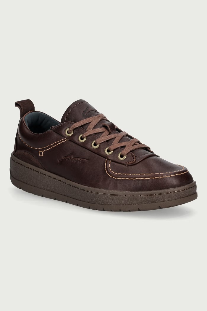 Lacoste UMPIRE sneakers pánske kožené hnedá 52SMA0054.AQ5