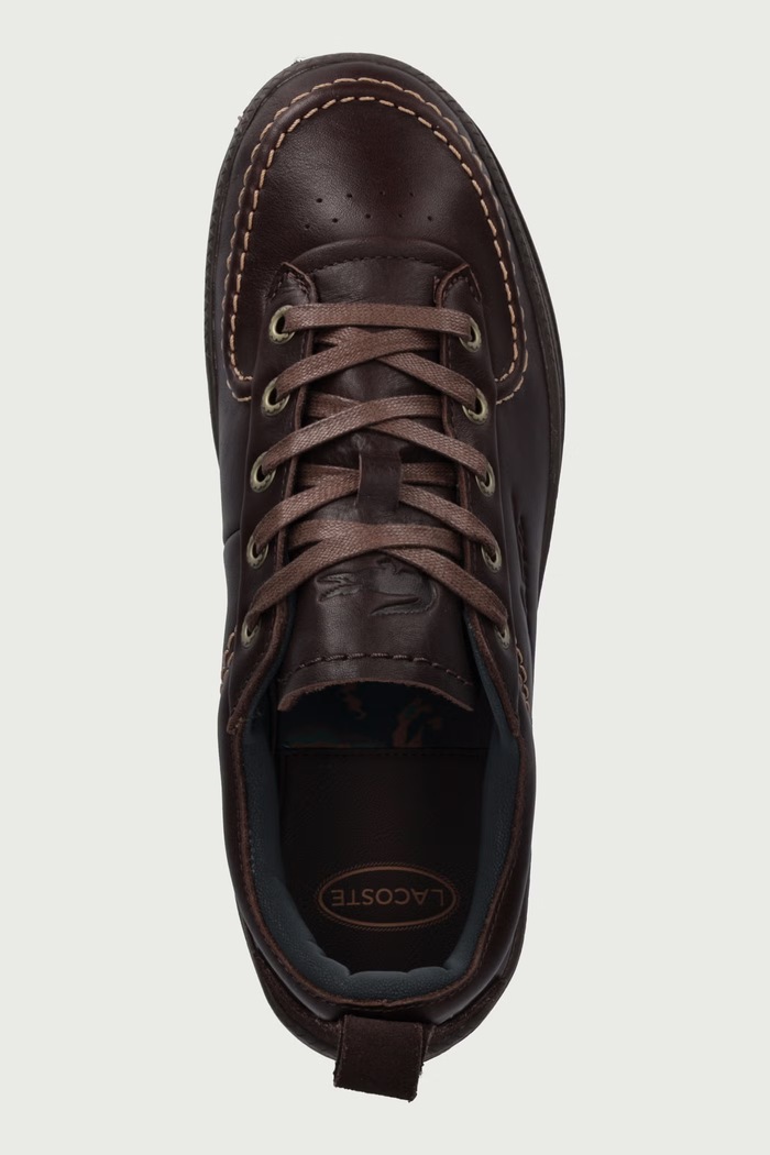 UMPIRE sneakers pánske kožené Lacoste 52SMA0054.AQ5 hnedá
