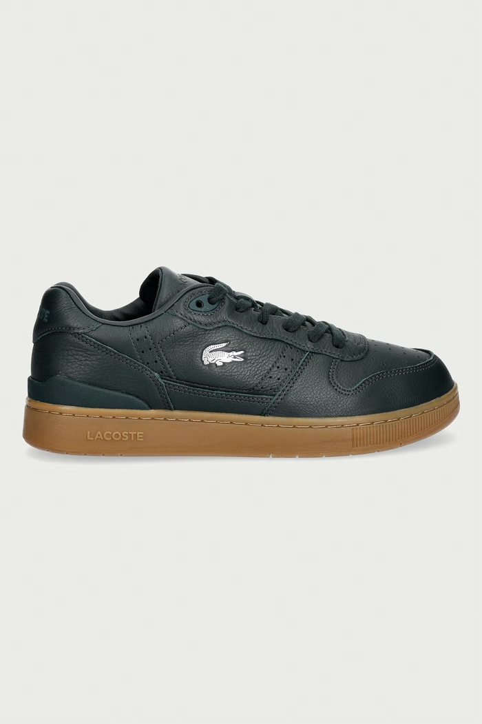 Lacoste T-CLIP SET sneakersy męskie skórzane 52SMA0042.GRG zielony AW26