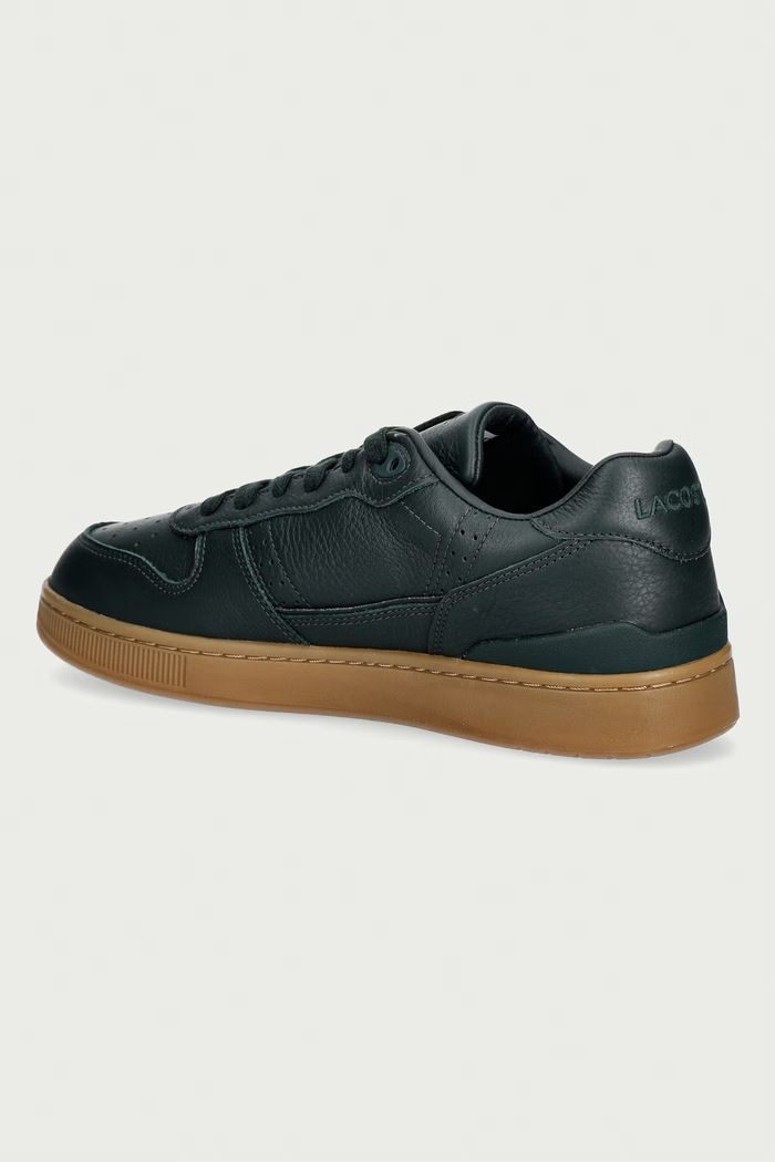 Obuwie Lacoste T-CLIP SET sneakersy męskie skórzane 52SMA0042.GRG zielony