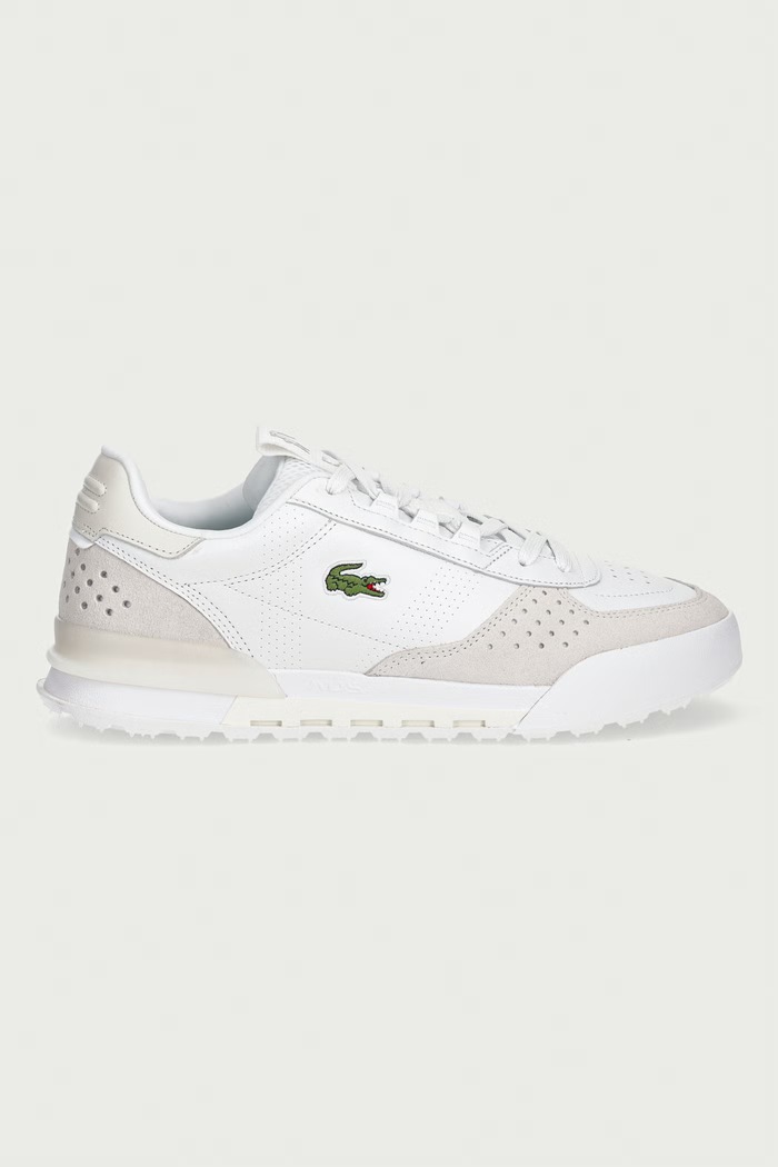 Lacoste SLAM SHOT sneakersy męskie skórzane 52SMA0032.65T biały AW26