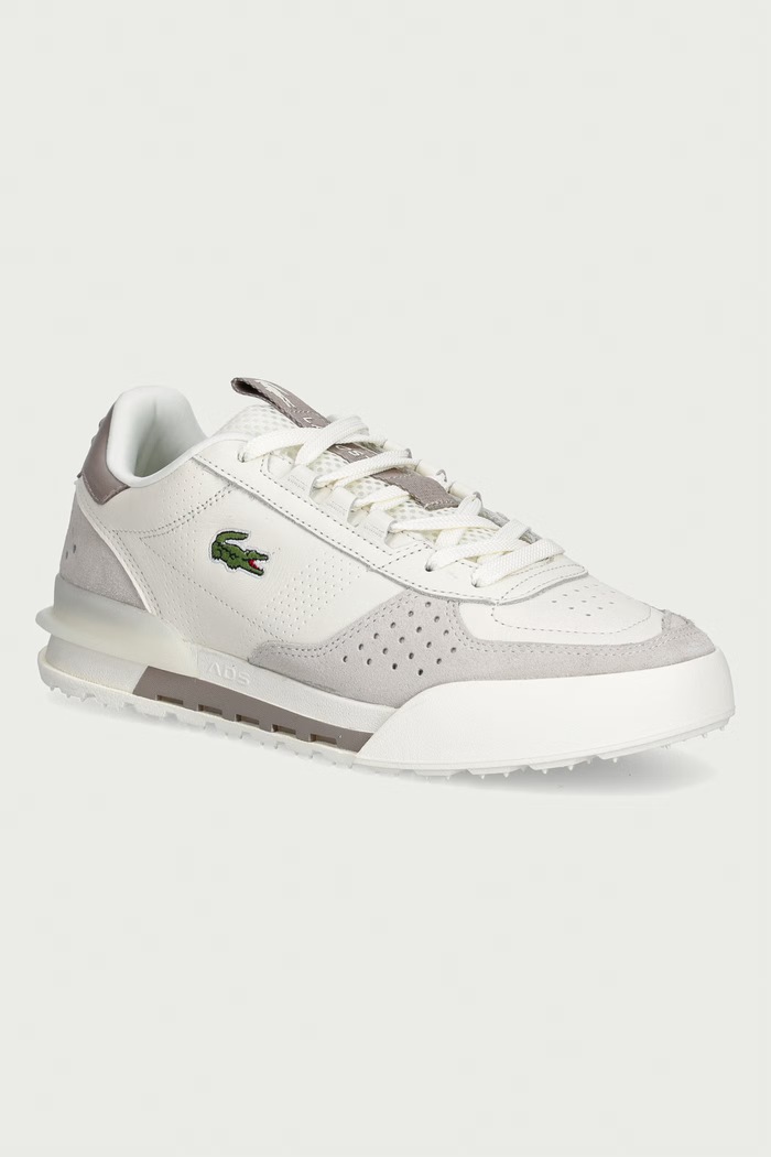 Lacoste SLAM SHOT sneakersy męskie skórzane beżowy 52SMA0031.2B7