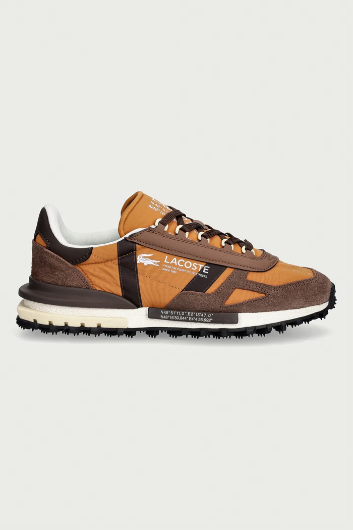 Lacoste ELITE ACTIVE sneakersy męskie 52SMA0087.05B brązowy AW26