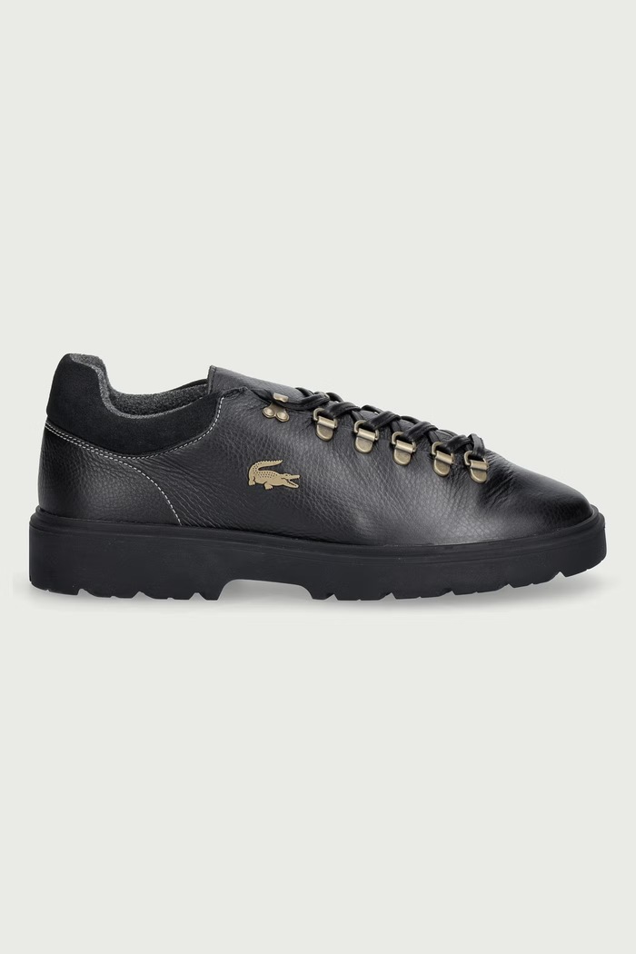 Lacoste BASESHOT WINTER sneakers pánske kožené 52SMA0083.02H čierna AW26